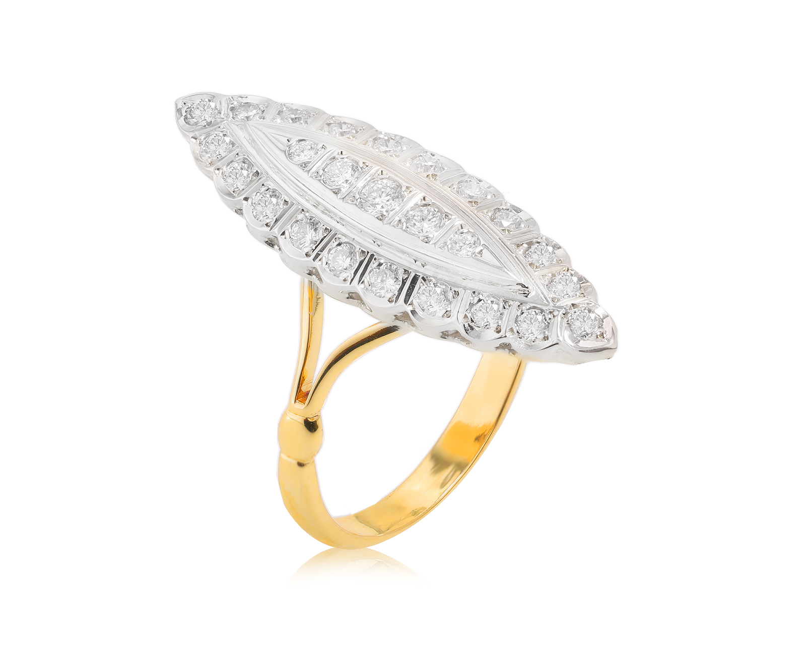 Золотое кольцо с бриллиантами 0.55ct 280823/1 Золотое кольцо с бриллиантами 0.55ct 280823/1