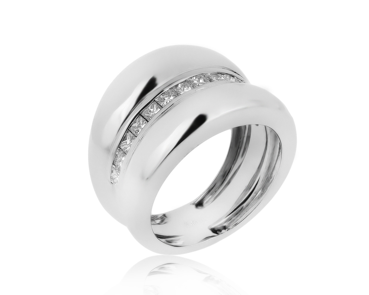 Изящное золотое кольцо с бриллиантами 0.87ct 190320/2