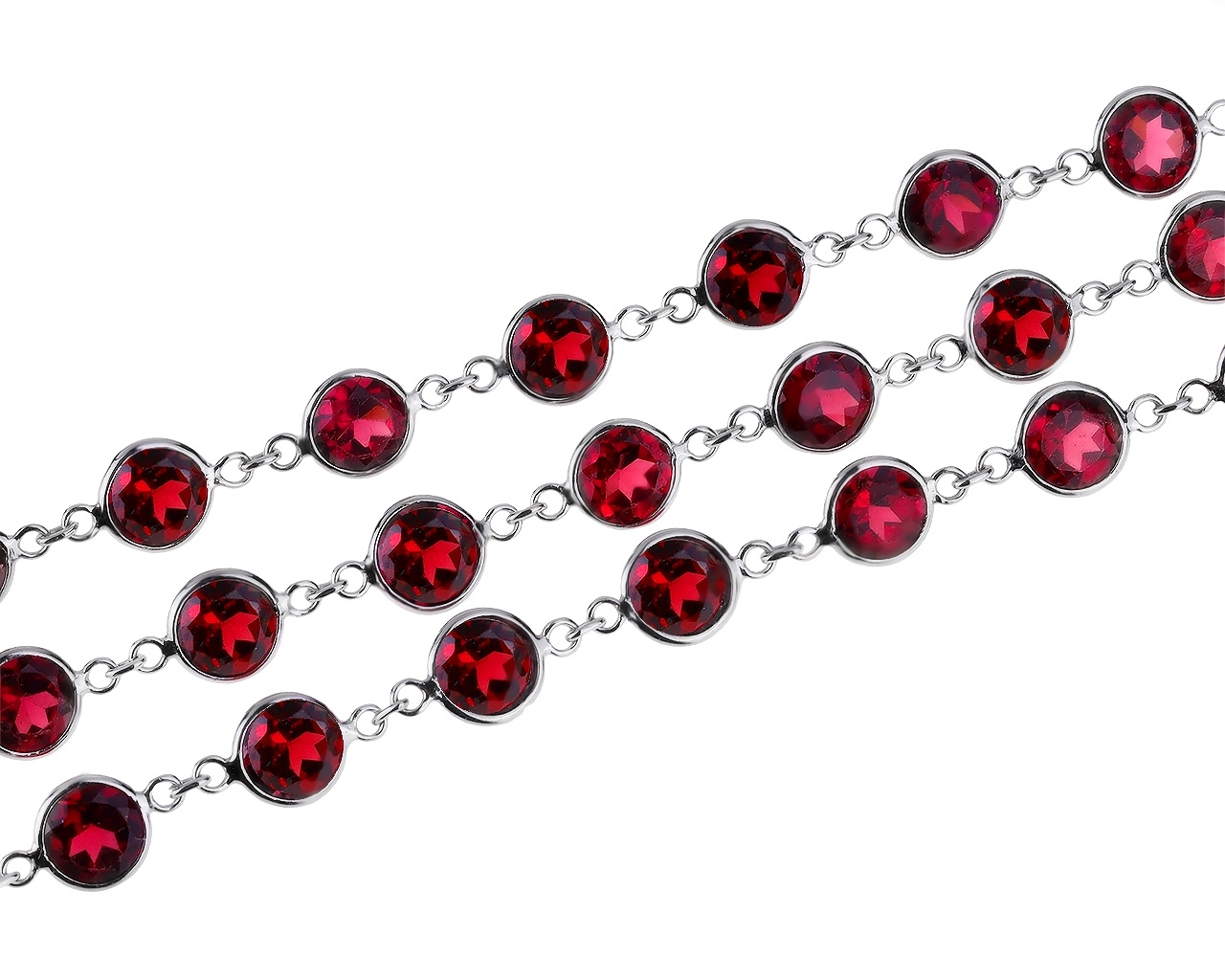 Шикарное золотое колье с турмалинами 50.52ct