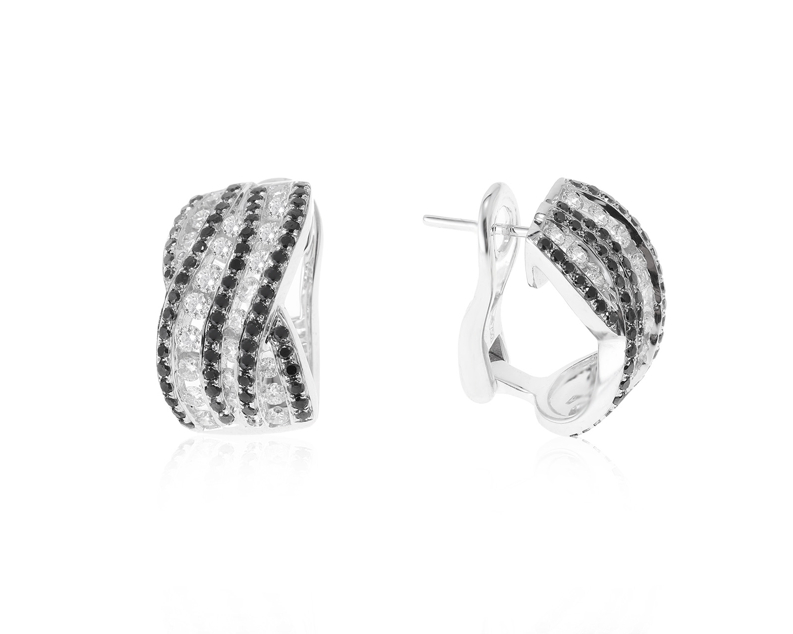 Престижные золотые серьги с бриллиантами 1.65ct 300822/2