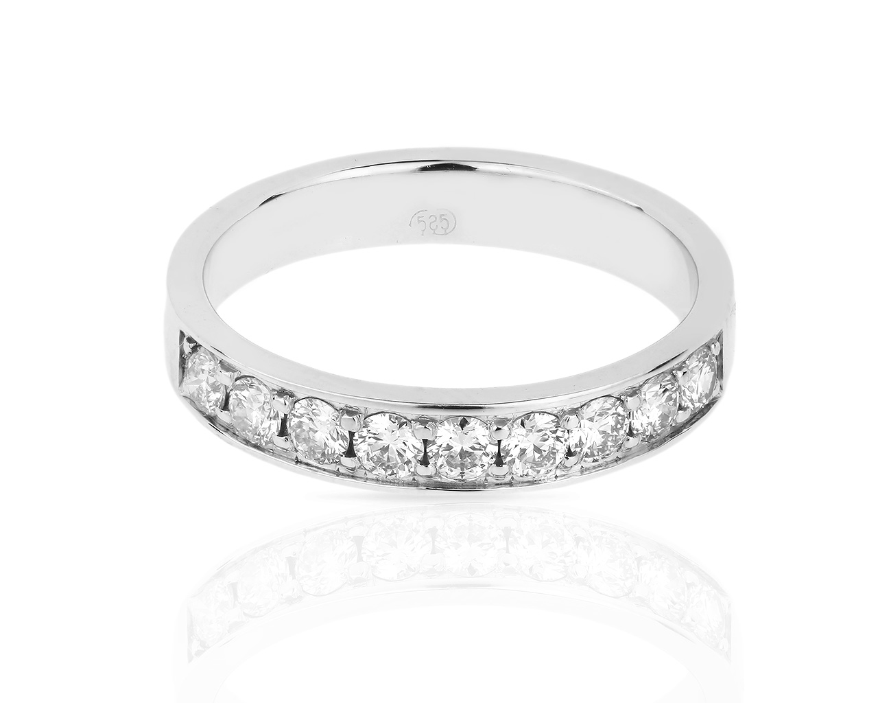 Золотое кольцо-дорожка с бриллиантами 0.53ct 110418/5