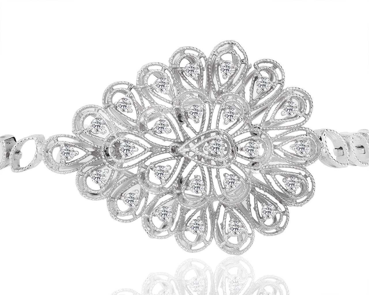 Изумительный золотой браслет с бриллиантами 0.62ct Somoro 140119/5