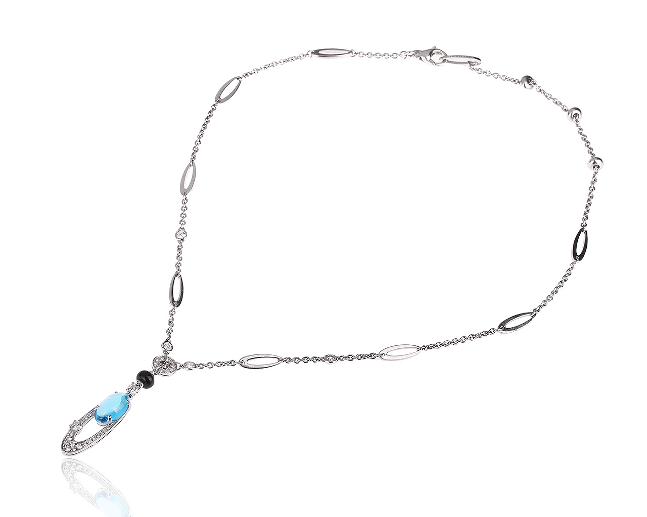 Золотое колье с бриллиантами 1.36ct Bvlgari Elisia