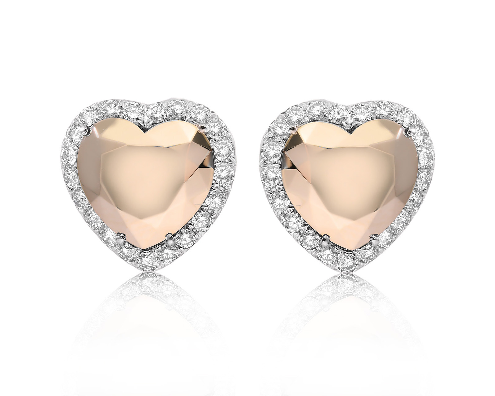 Оригинальные золотые серьги Chopard Golden Diamonds 240725/8