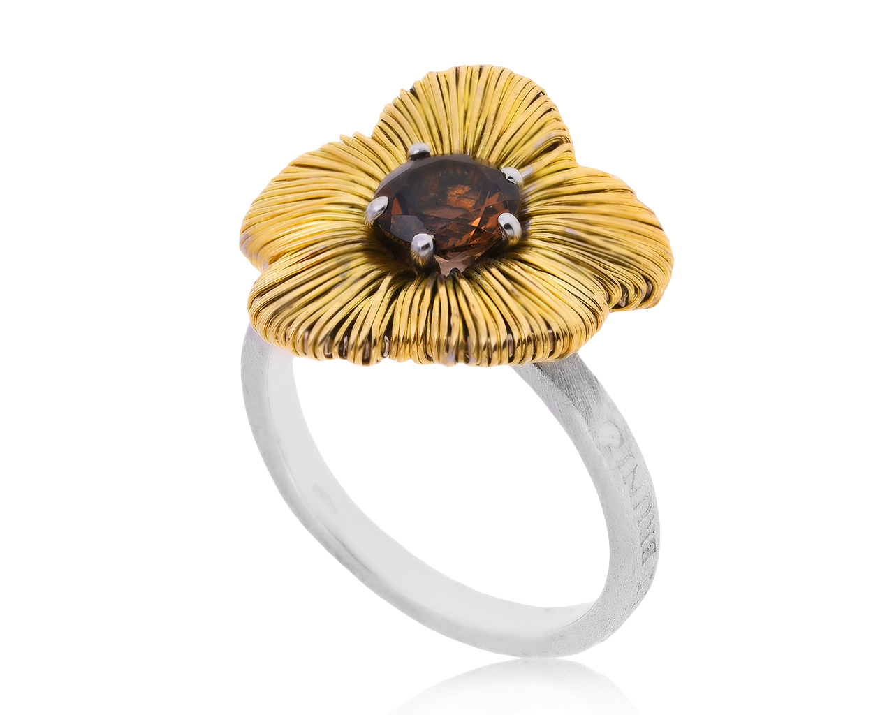 Оригинальное золотое кольцо с кварцем 0.80ct Pasquale Bruni Penelope 210920/2