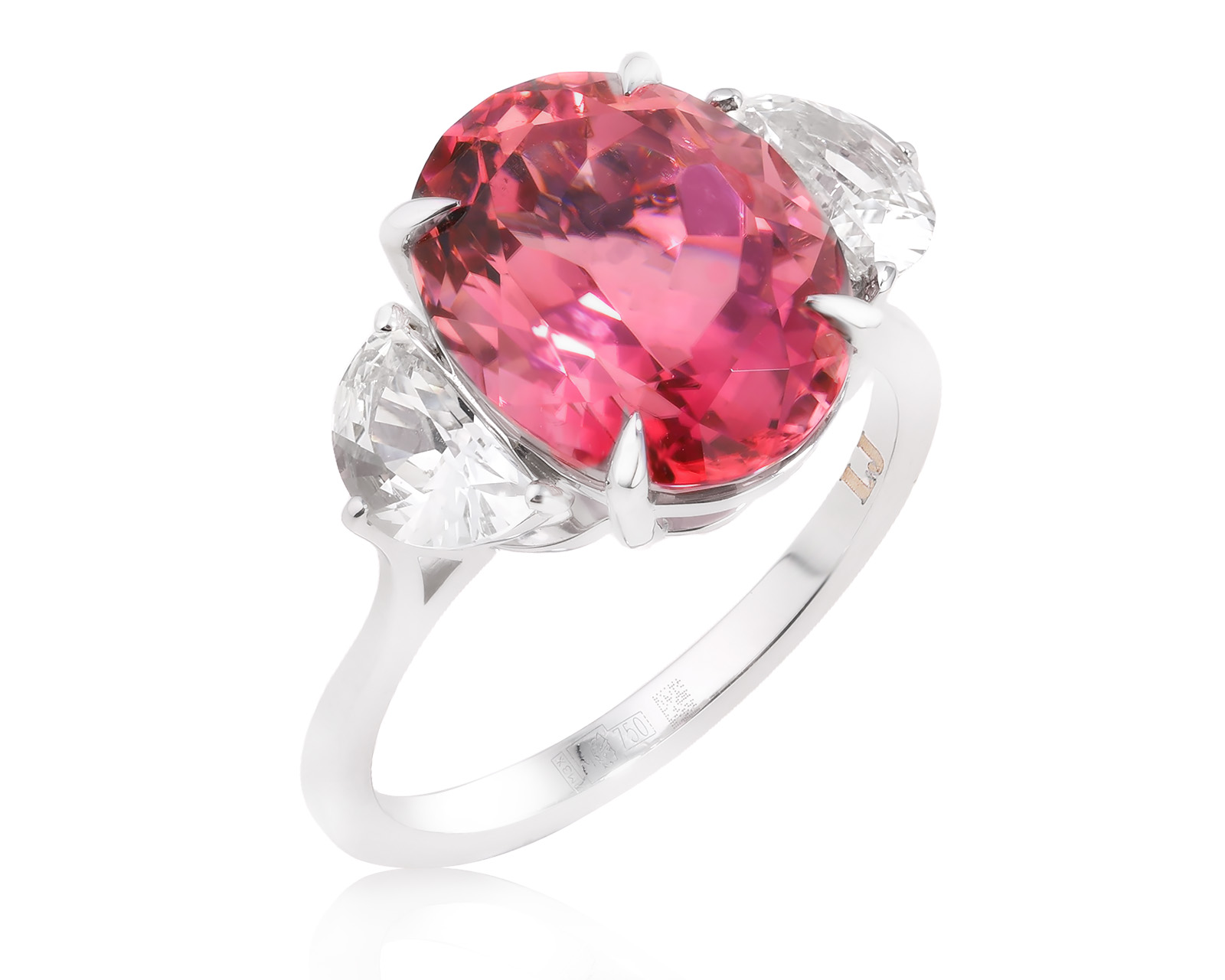 Оригинальное золотое кольцо с турмалином 5.96ct Lykov`s Jewellery