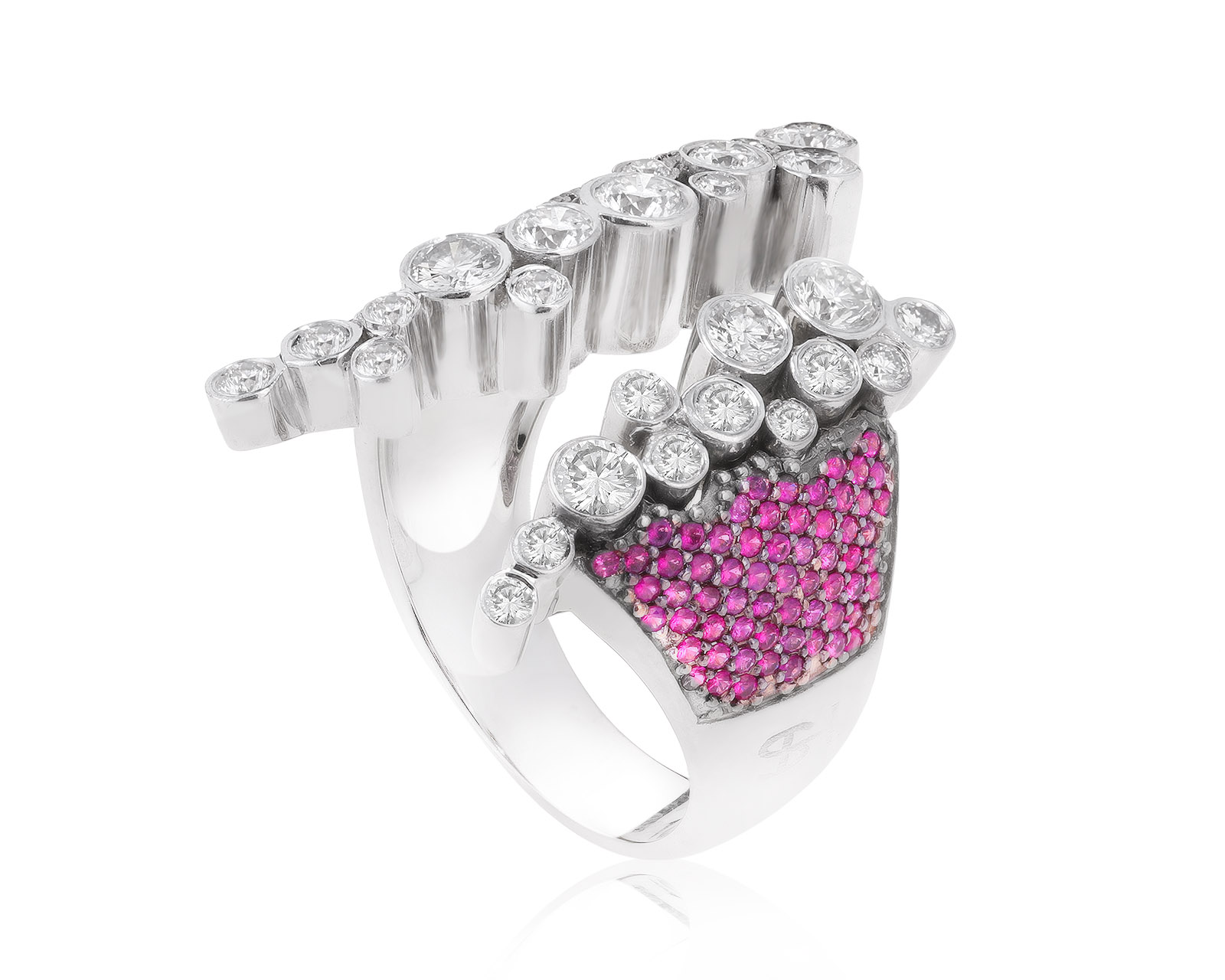 Изумительное золотое кольцо с рубинами 1.22ct 151221/13