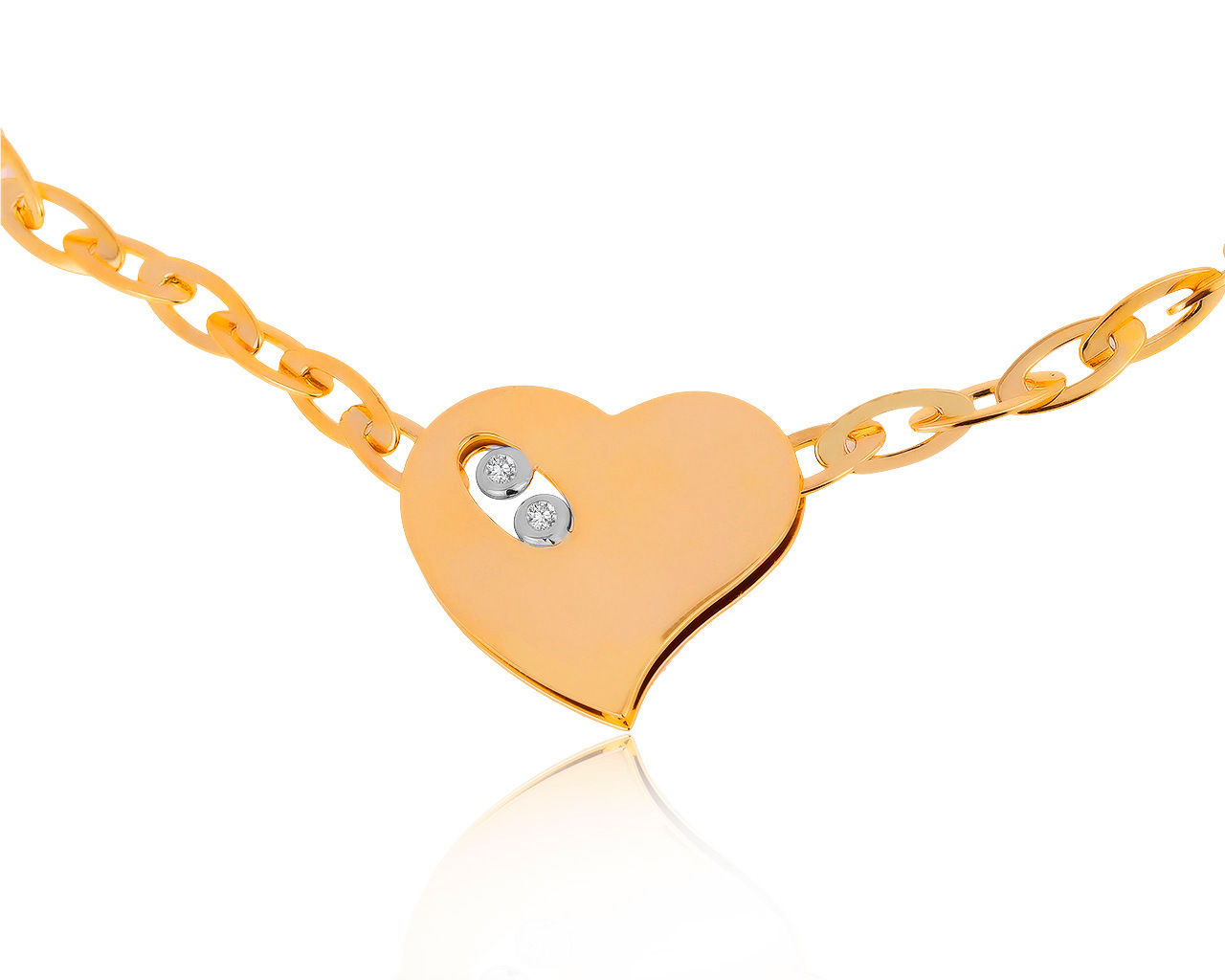 Оригинальное золотое колье с сапфирами 0.30ct Roberto Coin 140320/9 Оригинальное золотое колье с сапфирами 0.30ct Roberto Coin 140320/9