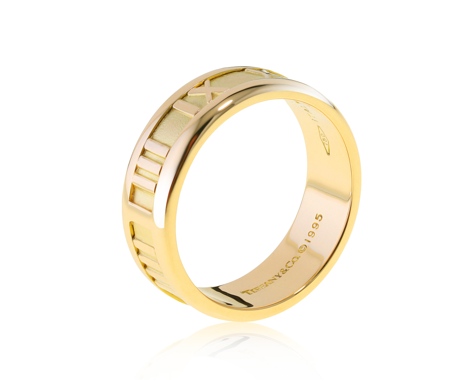 Оригинальное золотое кольцо Tiffany&Co Atlas 231021/1