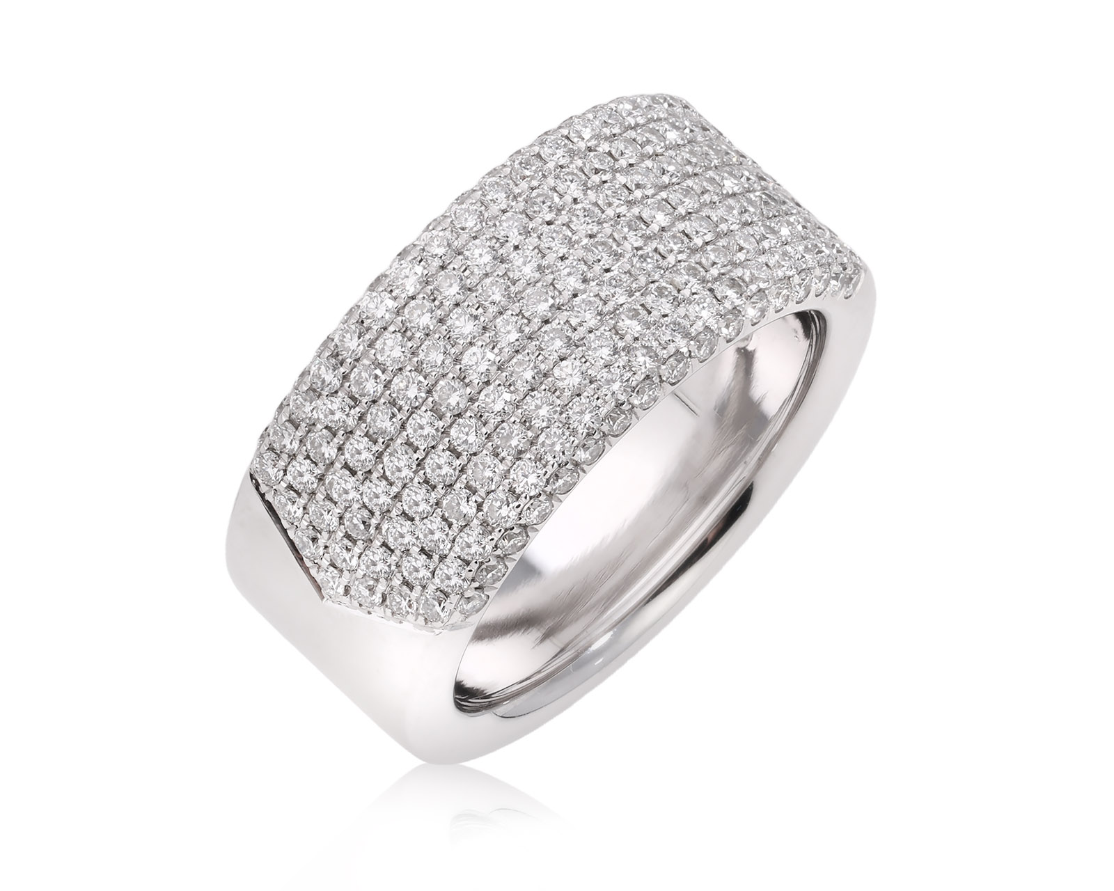 Оригинальное золотое кольцо с бриллиантами 1.01ct Recarlo 110925/3