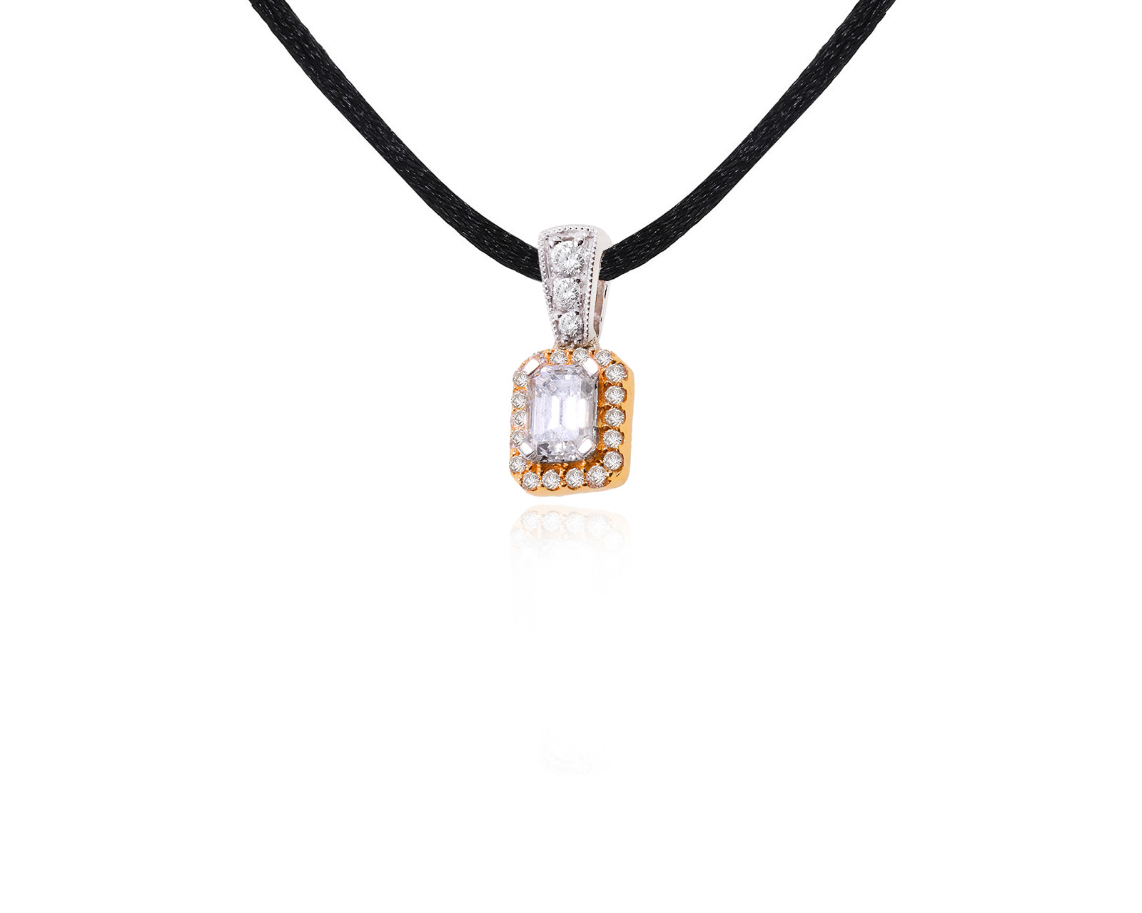 Золотой кулон с бриллиантами 0.47ct 201223/6