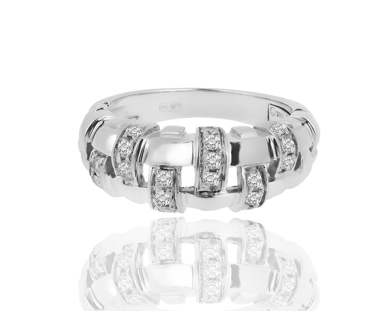 Золотое кольцо с бриллиантами 0.40ct Tiffany&Co Basket 040319/4