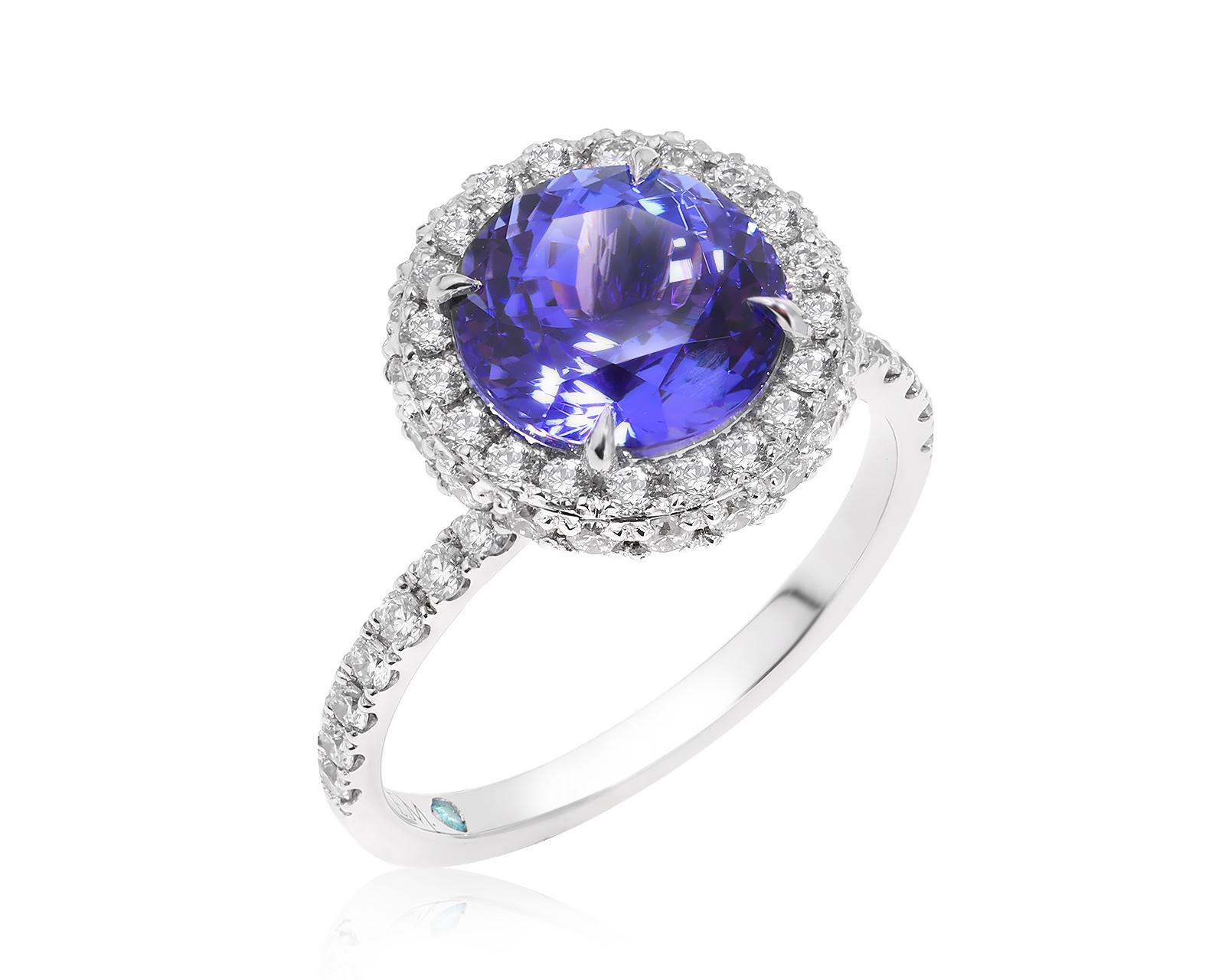 Золотое кольцо с танзанитом 3.41ct Evgeny Matveev 300125/Б88