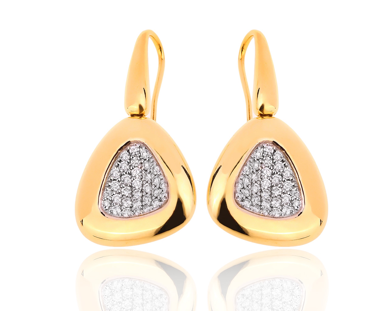 Золотые серьги с бриллиантами 0.85ct Roberto Coin Золотые серьги с бриллиантами 0.85ct Roberto Coin
