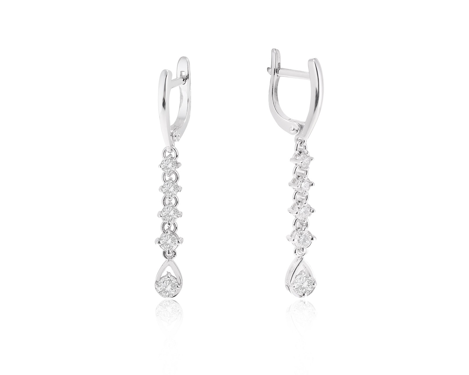 Оригинальные золотые серьги ЭПЛ Якутские бриллианты 191122/4