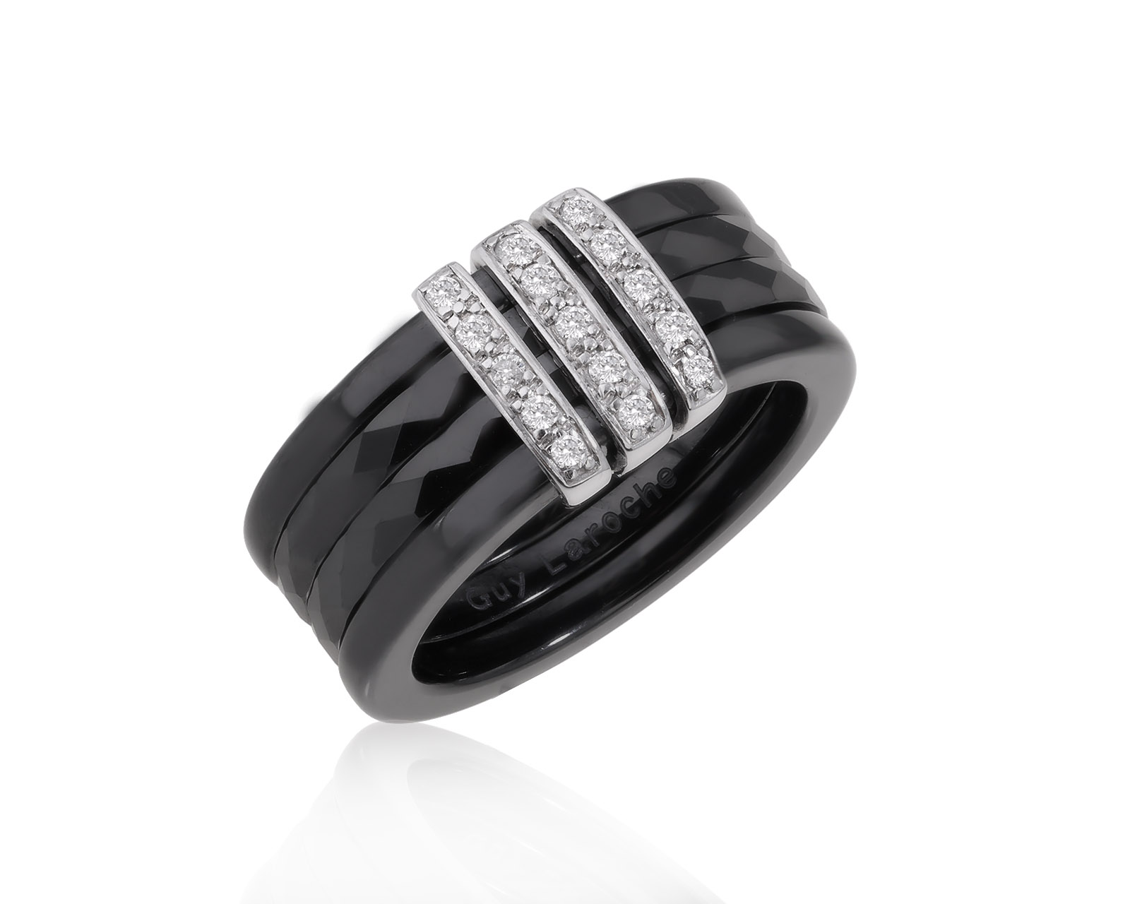 Оригинальное золотое кольцо с бриллиантами 0.15ct Guy Laroche 200824/3