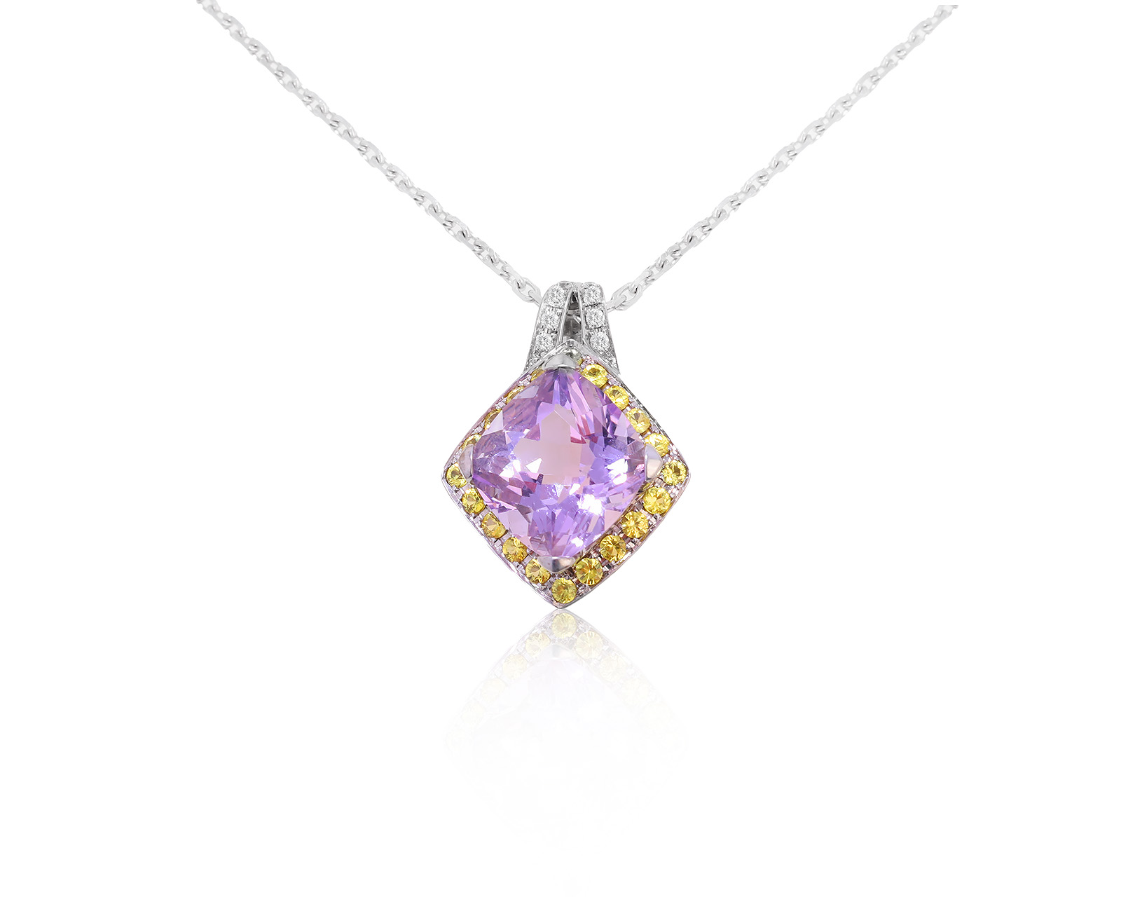 Оригинальный золотой кулон с аметистом 3.11ct Mauboussin 250222/14 Оригинальный золотой кулон с аметистом 3.11ct Mauboussin 250222/14