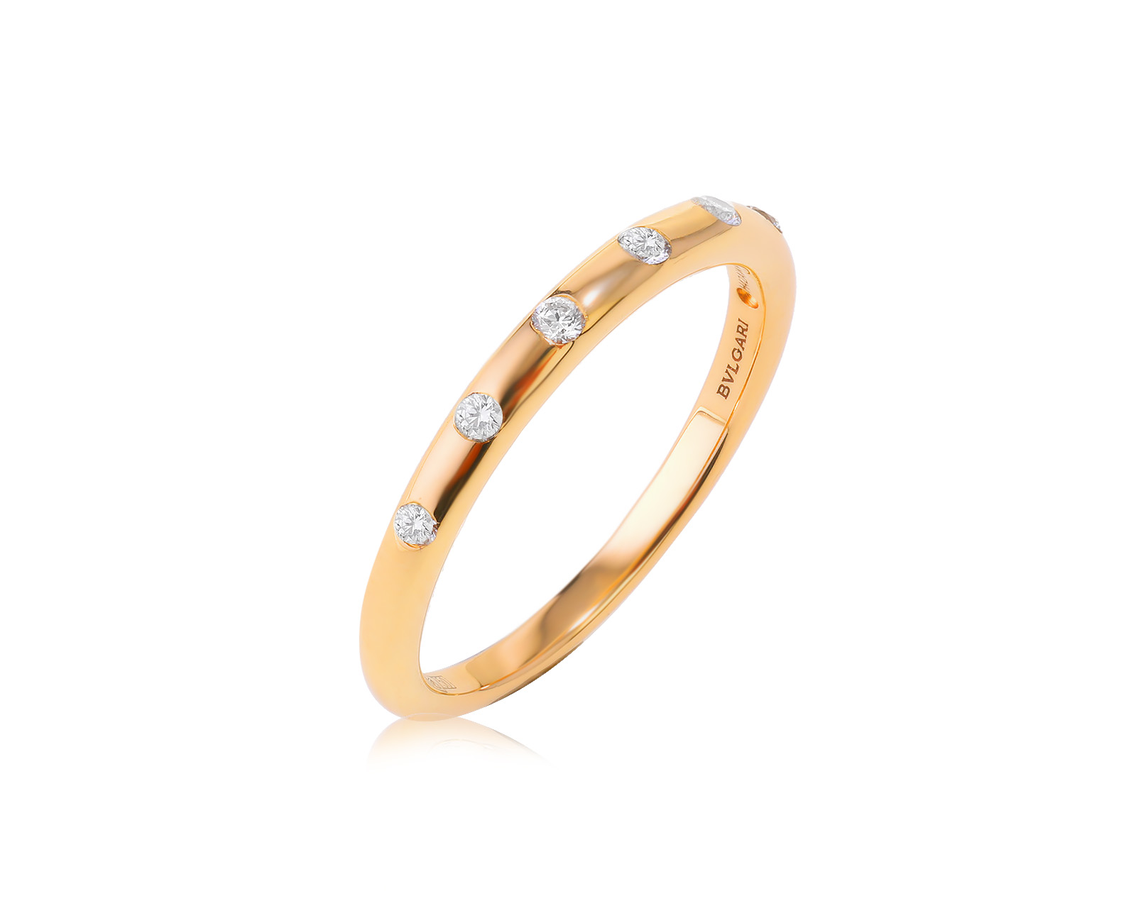 Оригинальное золотое кольцо Bvlgari Wedding