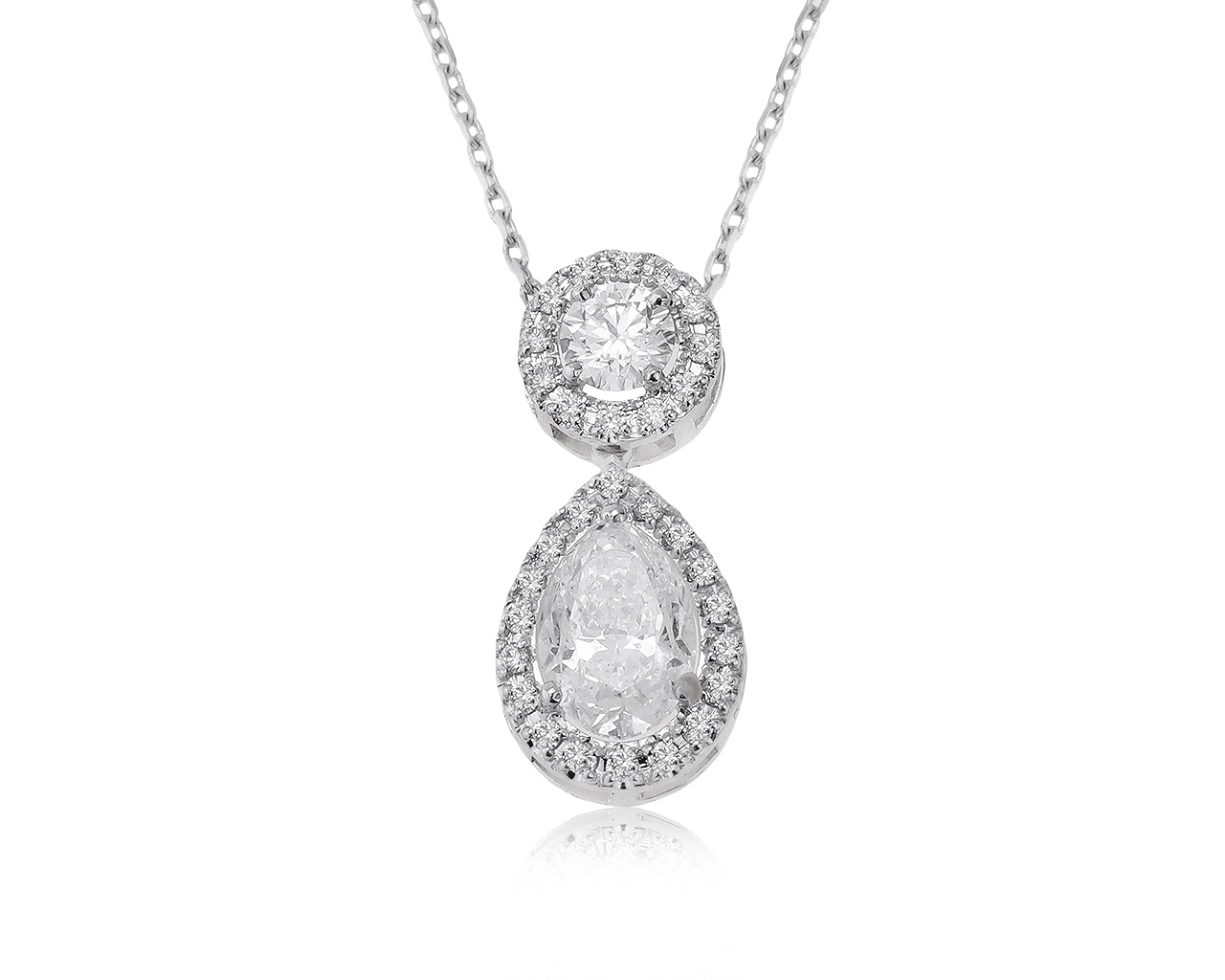 Прекрасный золотой кулон с бриллиантами 1.37ct 251120/11