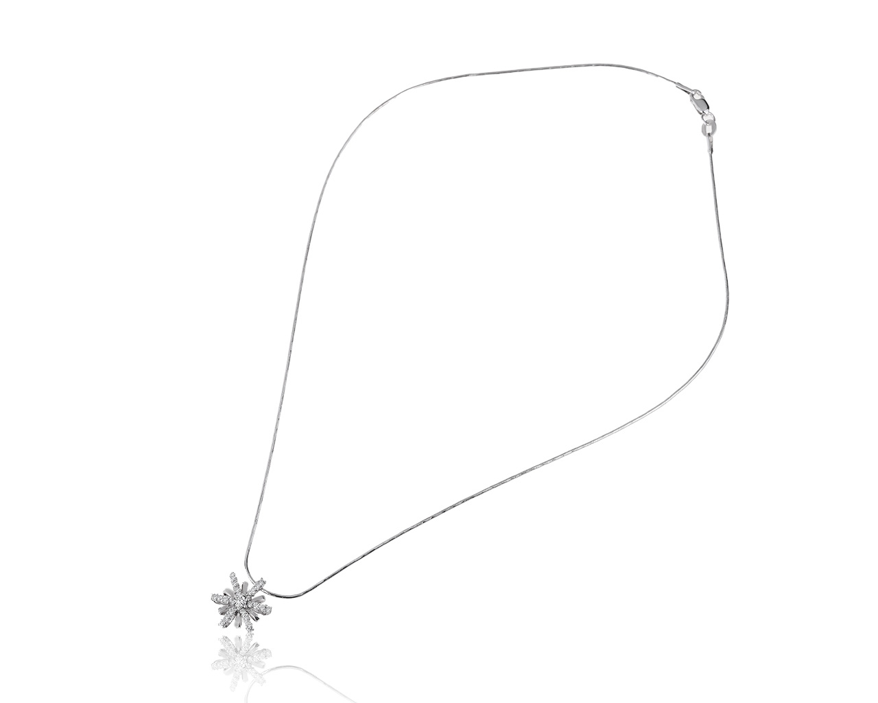 Безупречный золотой кулон с бриллиантами 0.45ct