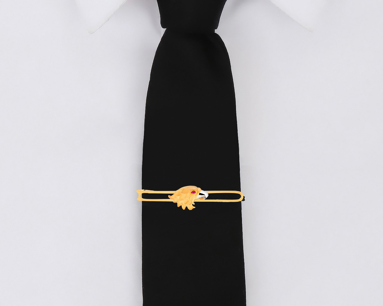 Оригинальный золотой зажим для галстука Carrera y Carrera Eagle