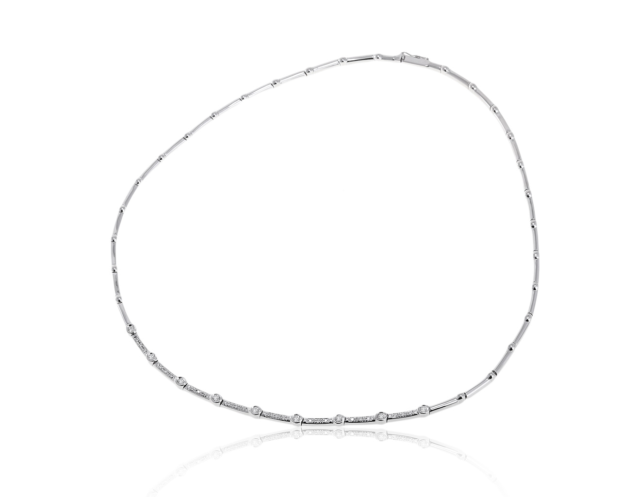 Итальянское золотое колье с бриллиантами 0.45ct