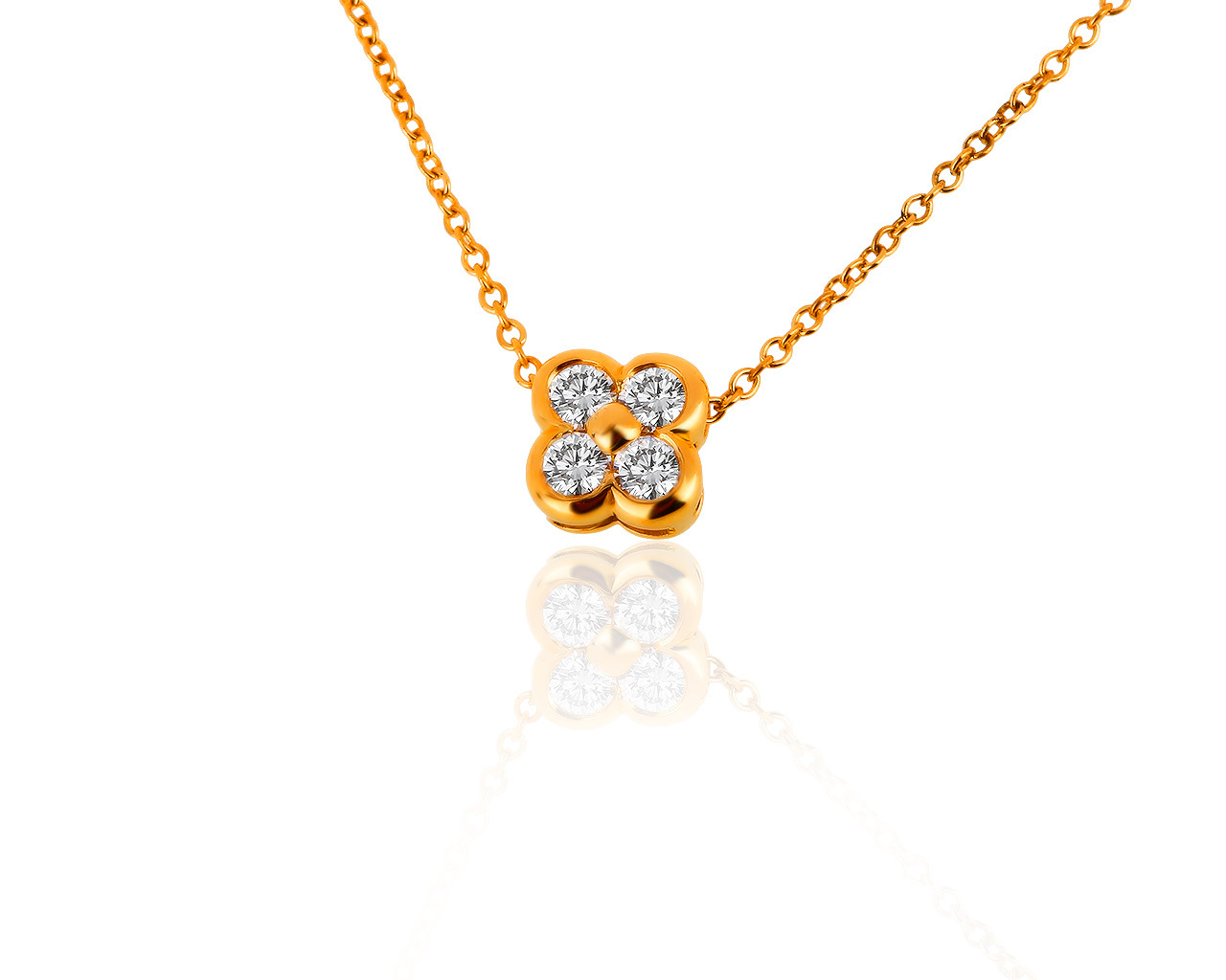 Оригинальный золотой кулон с бриллиантами 0.23ct Tiffany&Co 140919/19