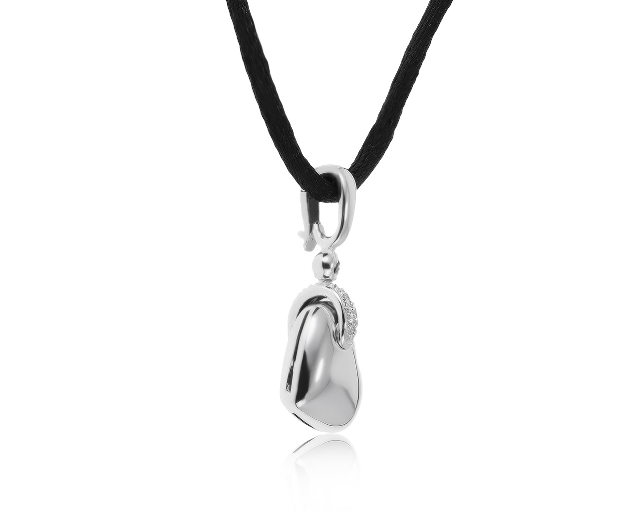 Оригинальный золотой кулон с бриллиантами 0.02ct Chimento