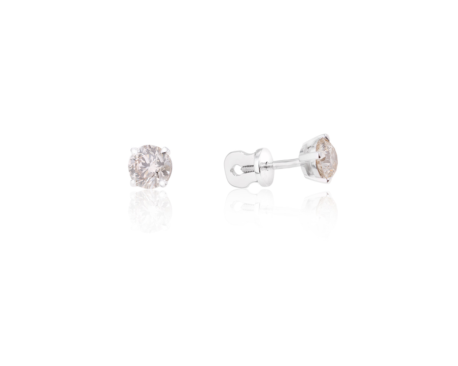 Золотые серьги с бриллиантами 1.31ct 070624/1