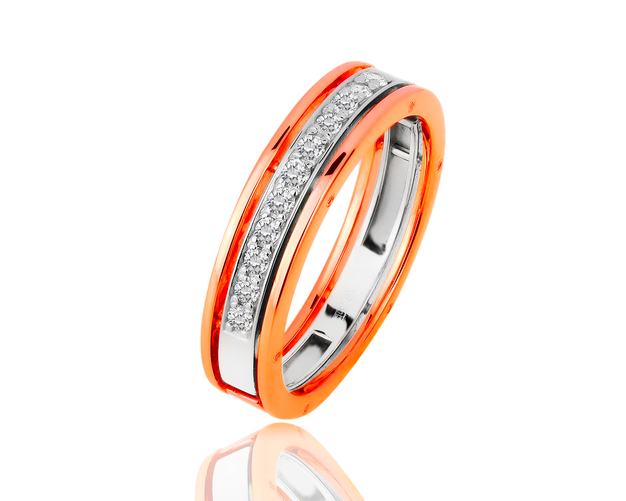 Золотое кольцо с бриллиантами 0.24ct 010818/10