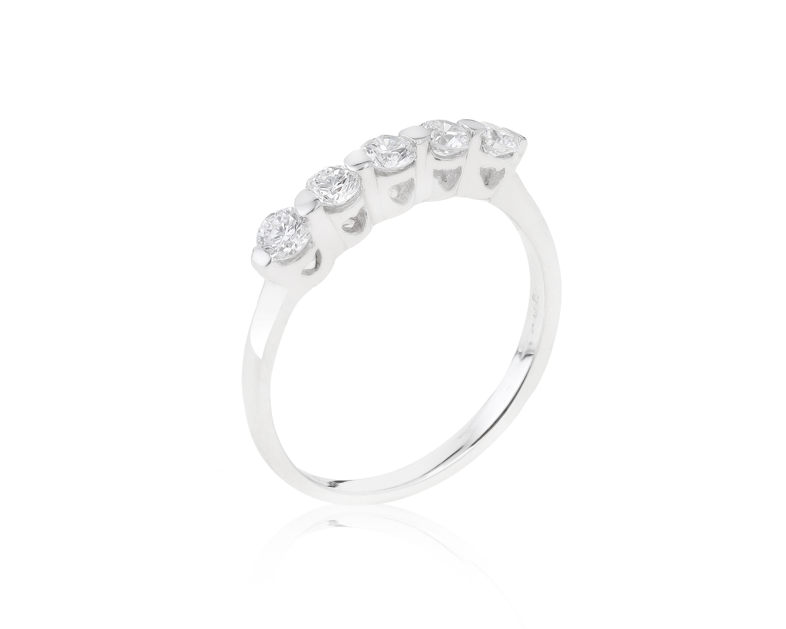 Достойное платиновое кольцо с бриллиантами 0.36ct 281221/7