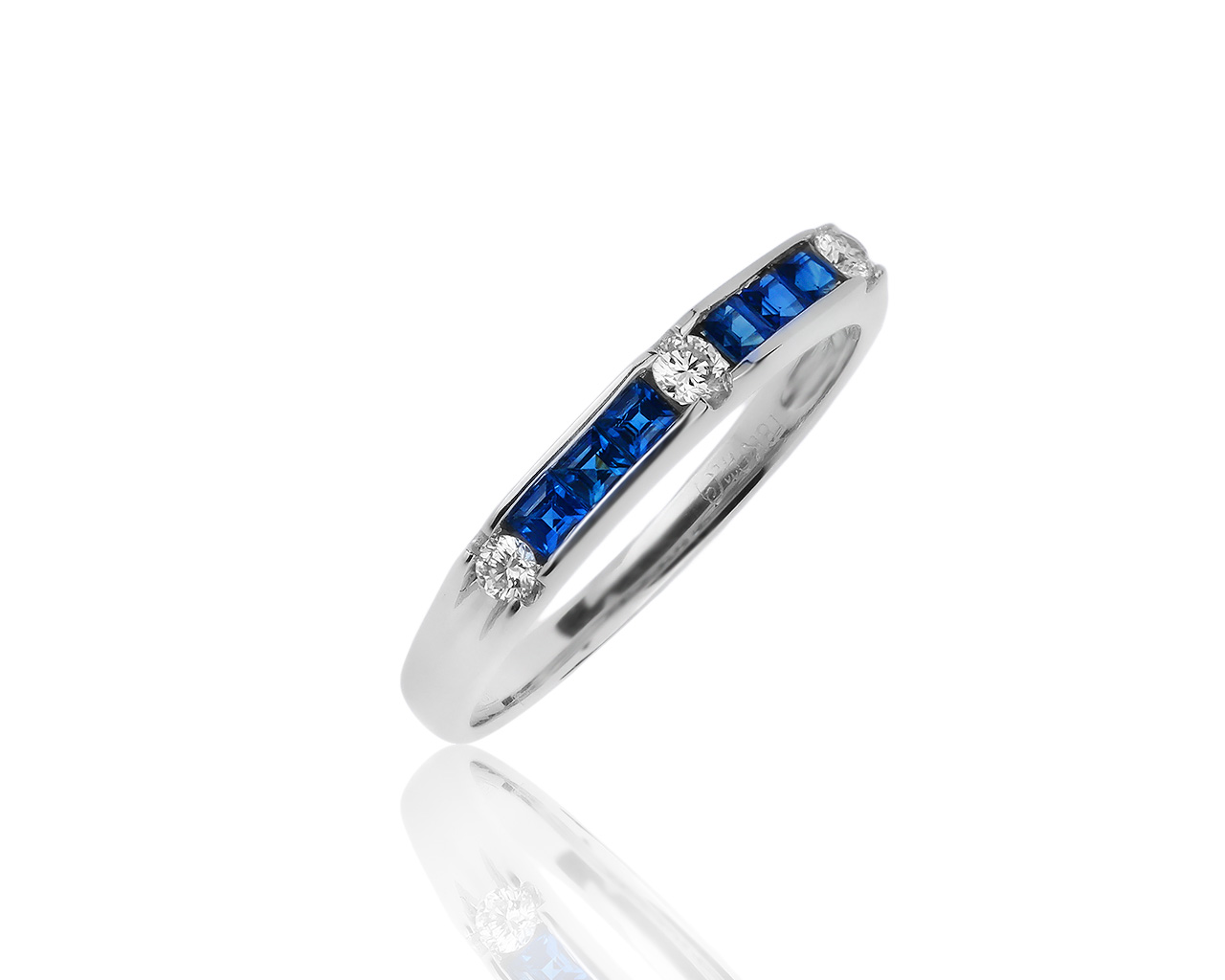 Оригинальное золотое кольцо с сапфирами 0.42ct Mauro Conti 151219/4