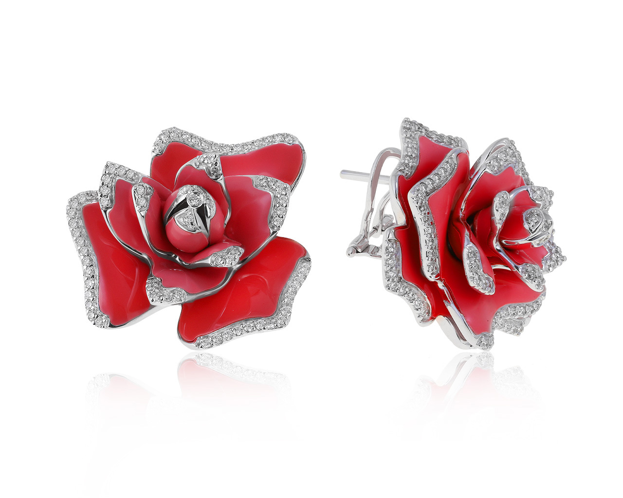 Оригинальные золотые серьги с бриллиантами 1.10ct Roberto Coin 080621/17