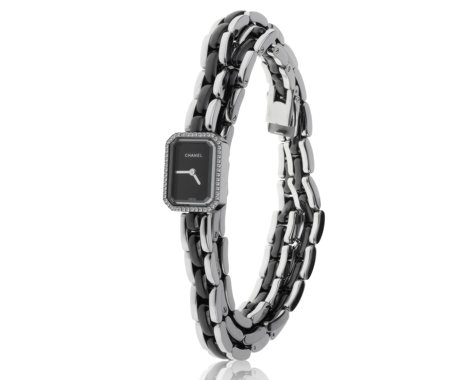 Оригинальные стальные часы с бриллиантами 0.26ct Chanel Première Mini 290621/11 Оригинальные стальные часы с бриллиантами 0.26ct Chanel Première Mini 290621/11