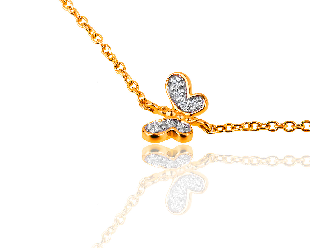 Золотой браслет с бриллиантами 0.03ct Tous