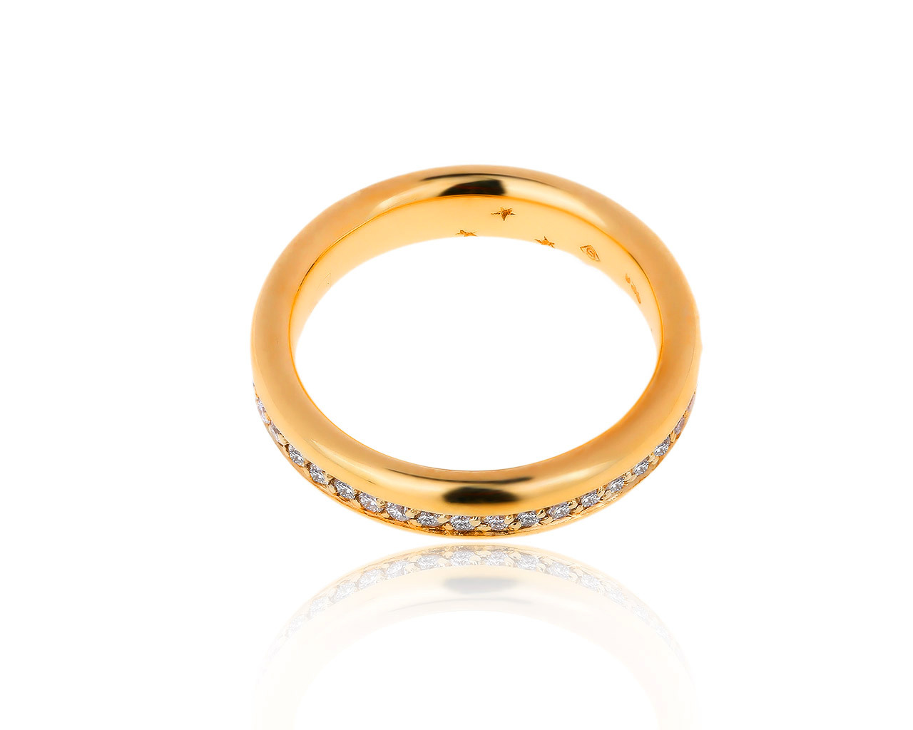 Оригинальное золотое кольцо с бриллиантами 0.40ct H.Stern