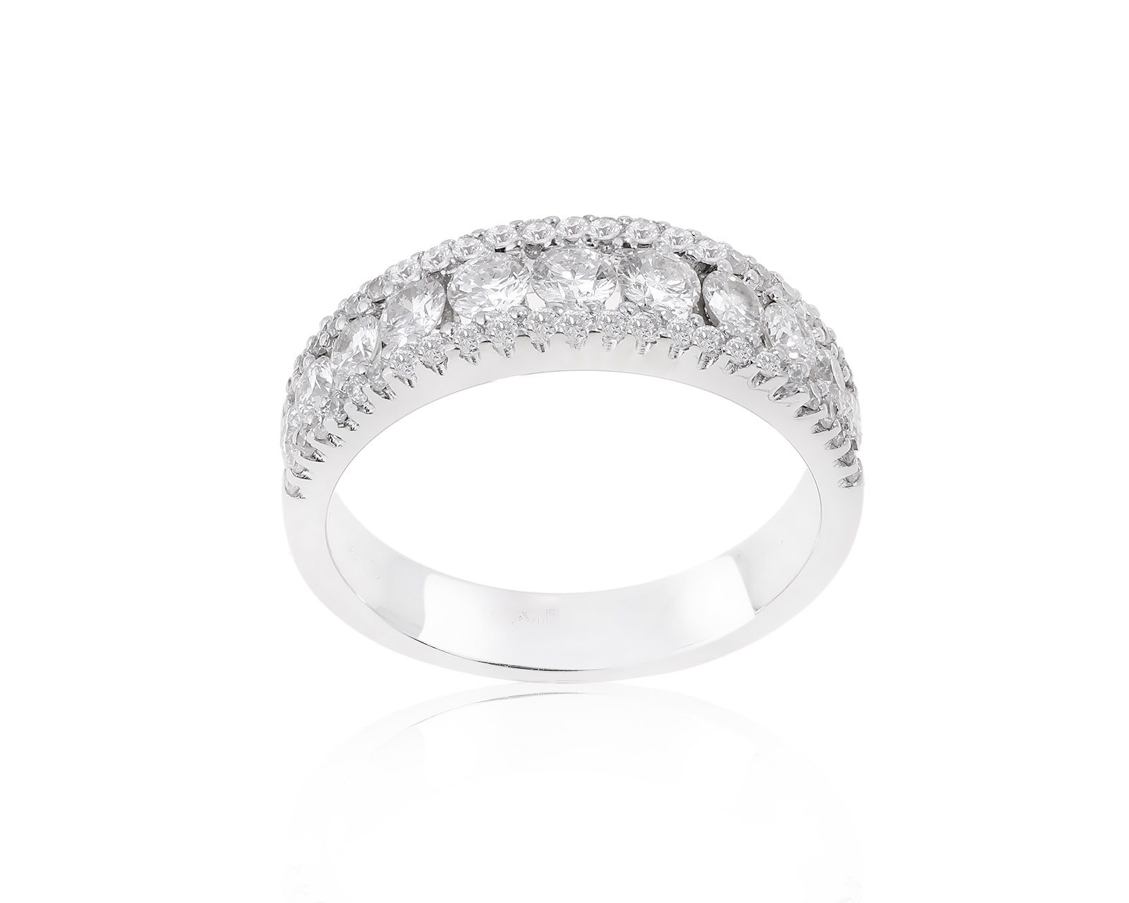 Богатое золотое кольцо с бриллиантами 1.14ct 200722/5