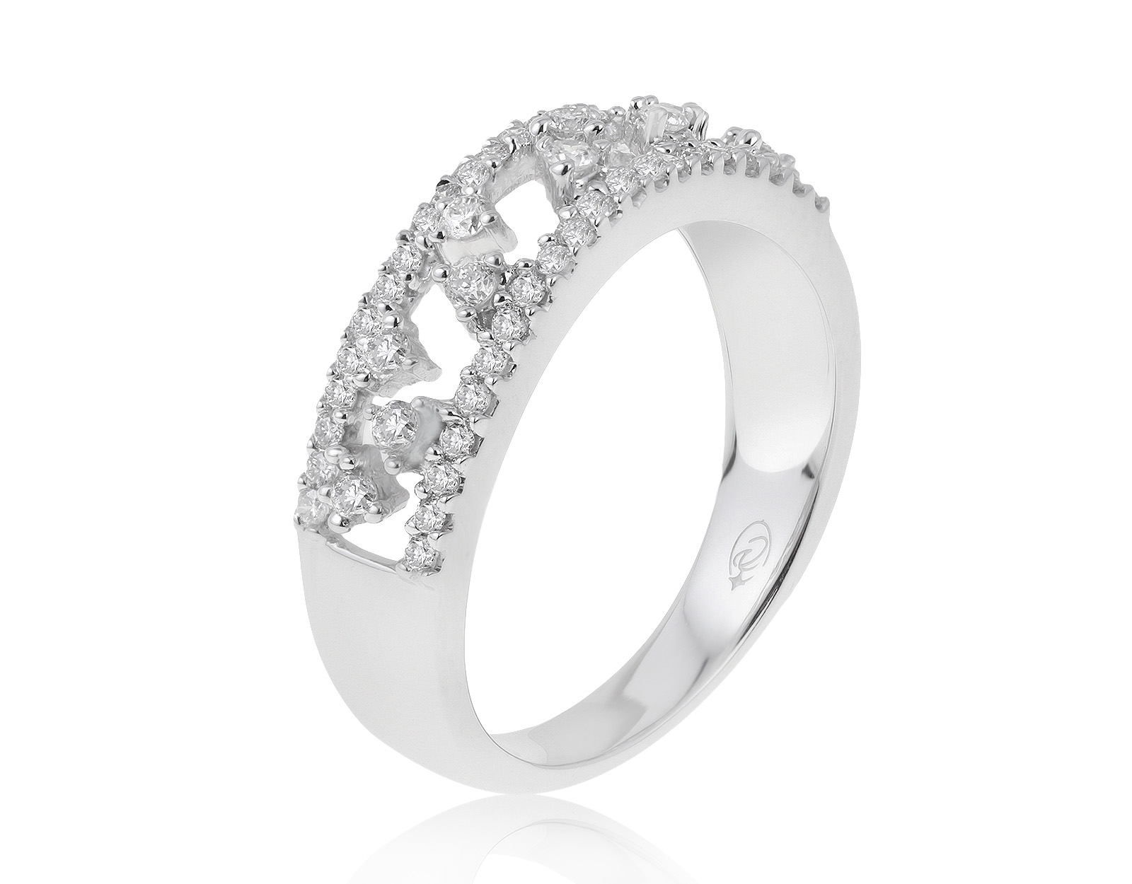 Красивое золотое кольцо с бриллиантами 0.44ct 060521/22