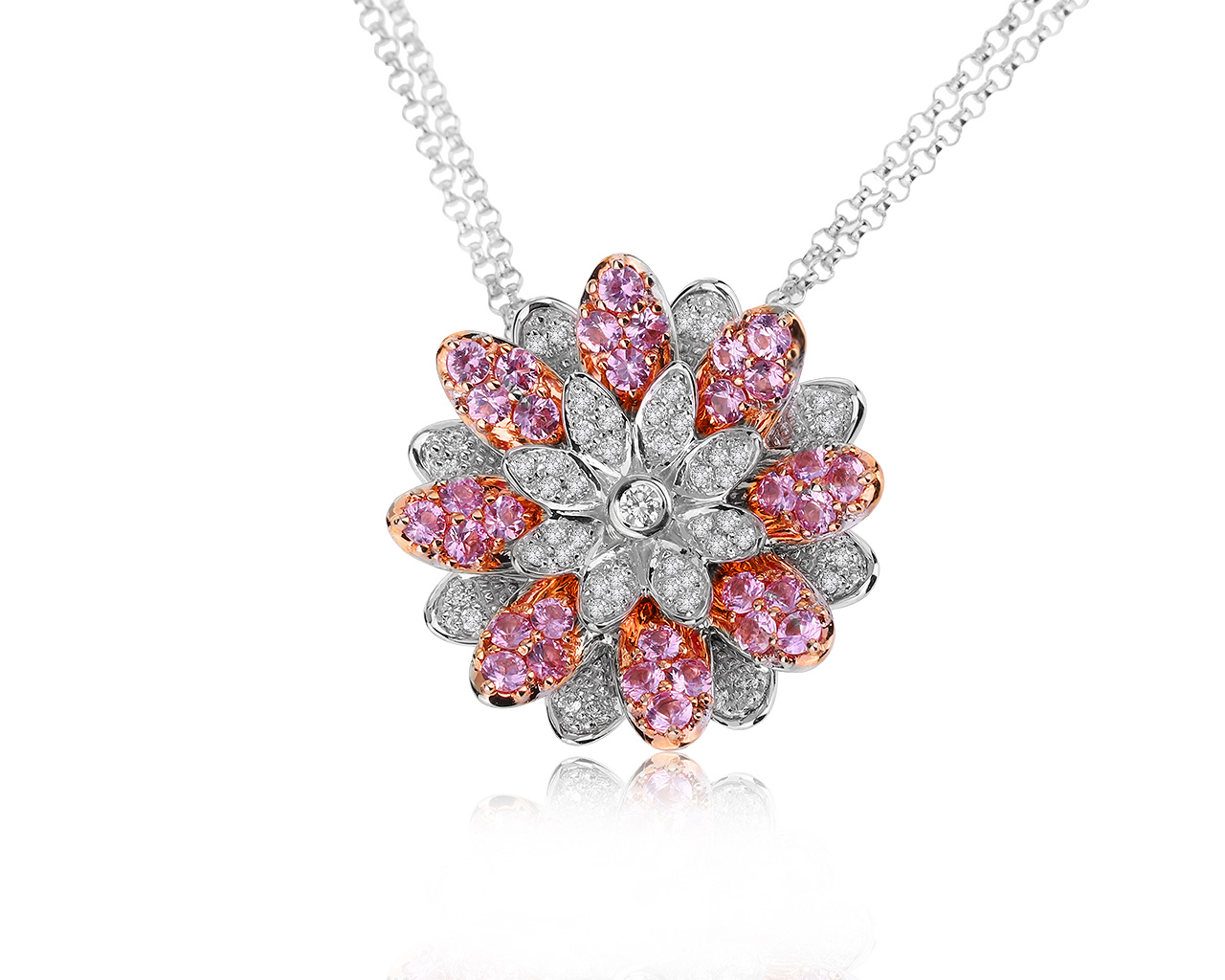 Оригинальный золотой кулон с сапфирами 0.96ct Mauro Conti Paris 171020/7