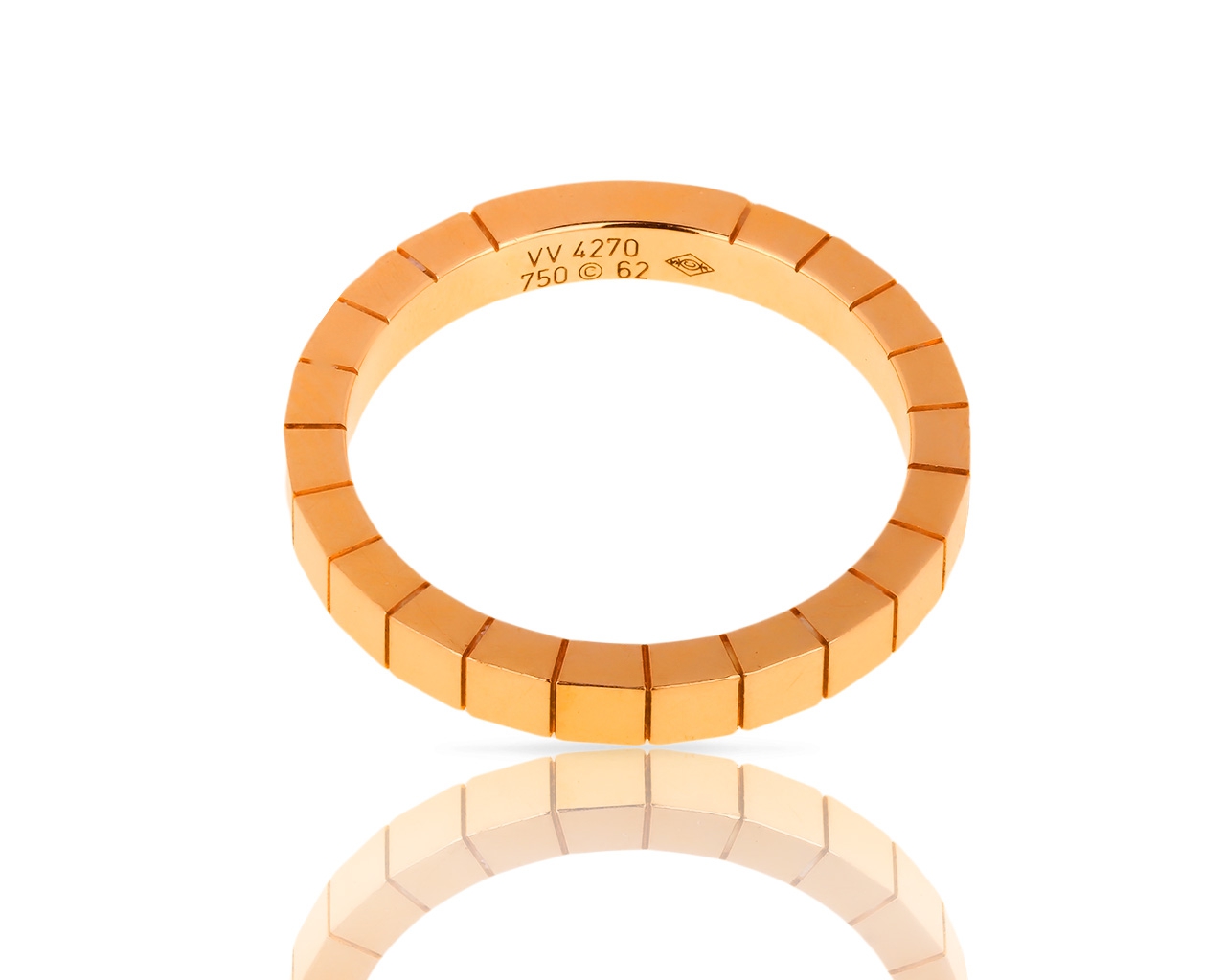 Обручальное золотое кольцо Cartier Lanieres