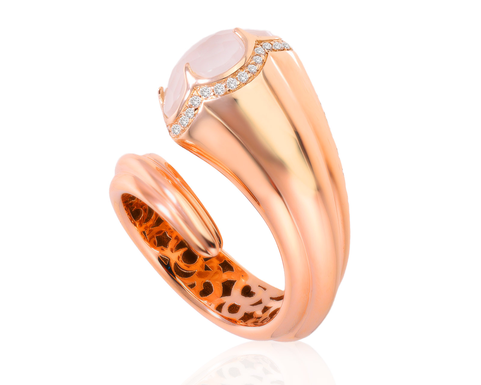 Оригинальное золотое кольцо с кварцем 5.24ct Pasquale Bruni Bon Ton