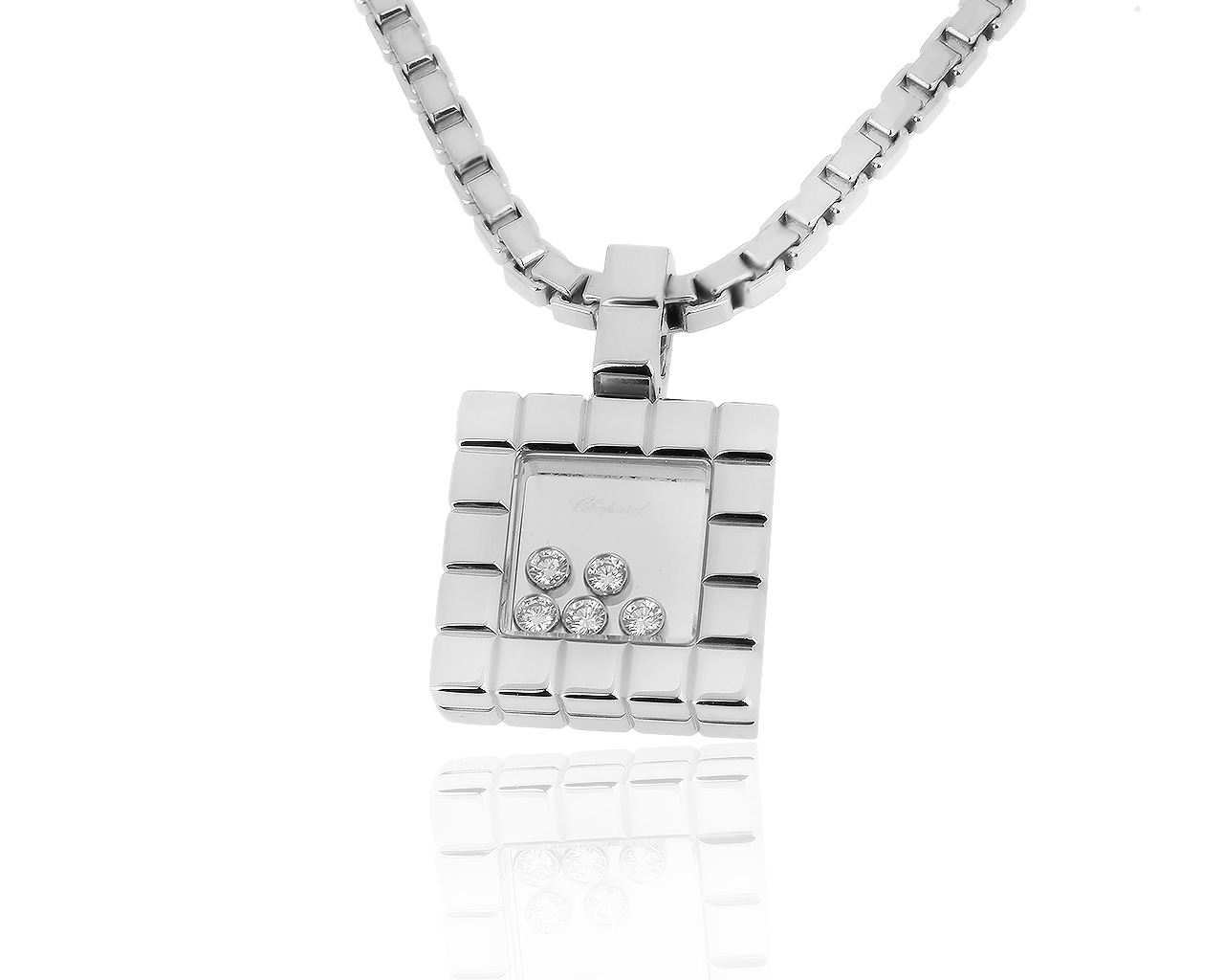 Оригинальный золотой кулон с бриллиантами 0.28ct Chopard 050819/16