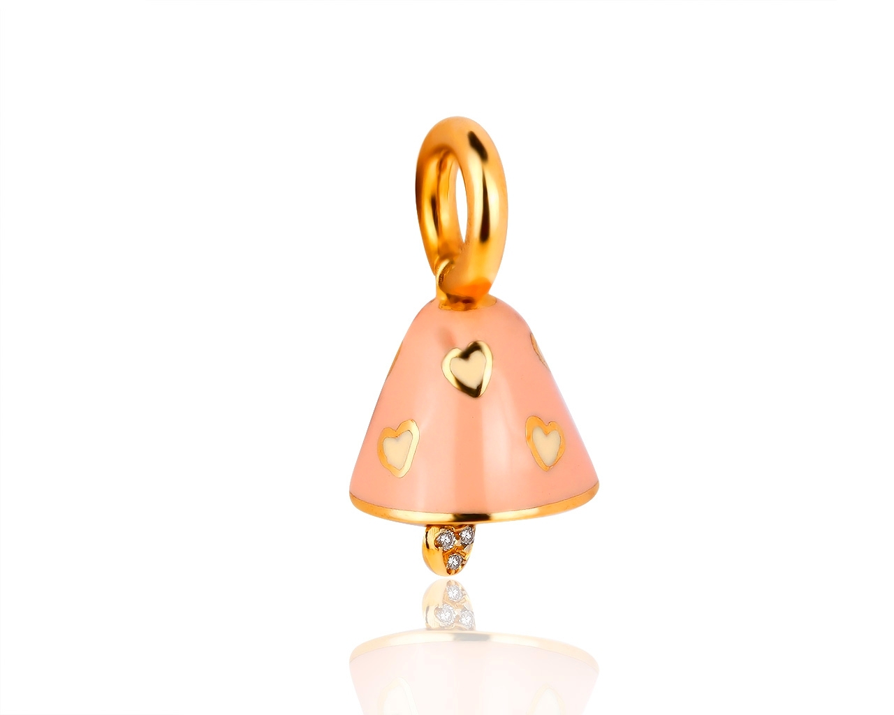 Оригинальный золотой кулон с бриллиантами 0.02ct Aaron Basha 020819/18