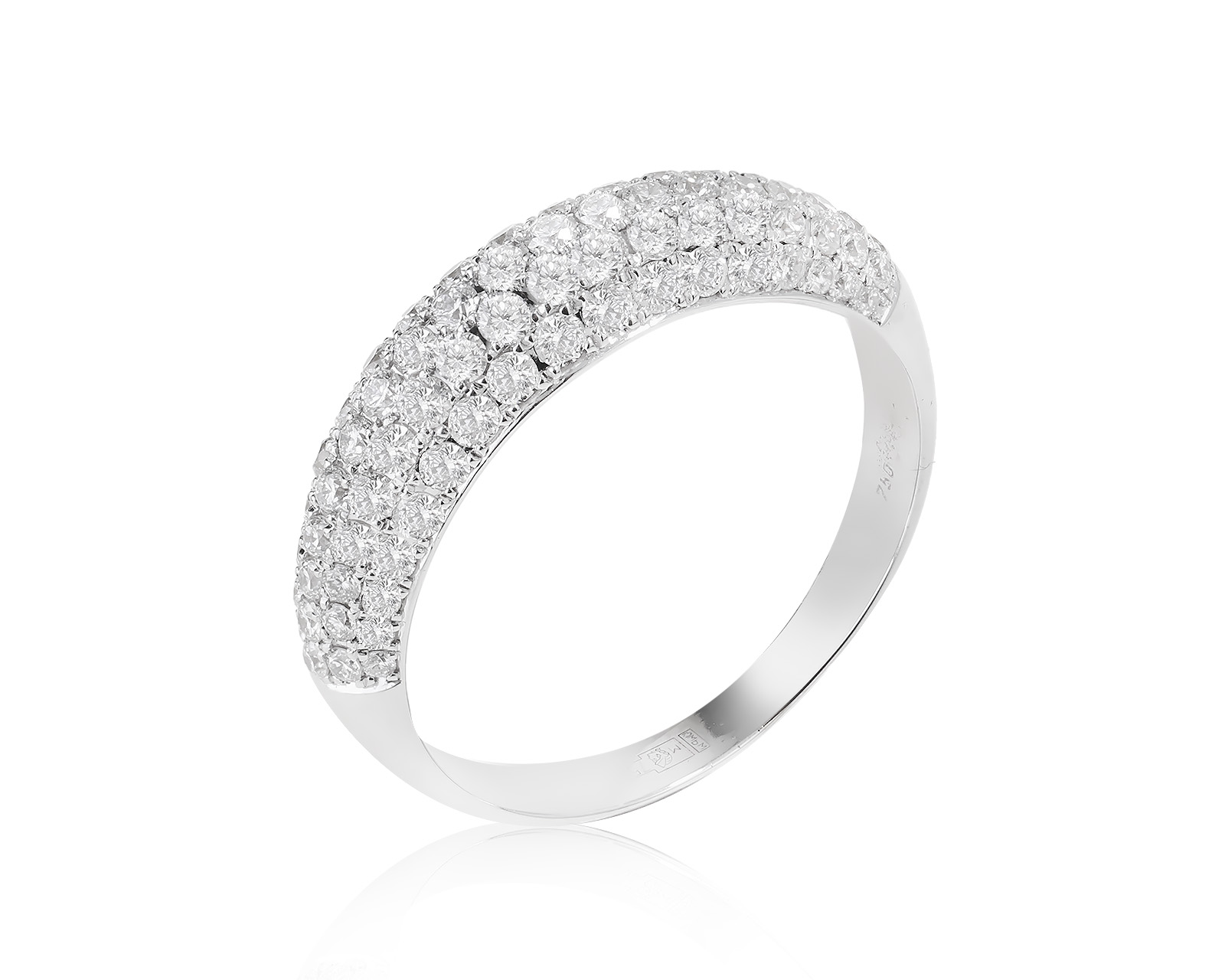 Золотое кольцо с бриллиантами 0.92ct 090224/4