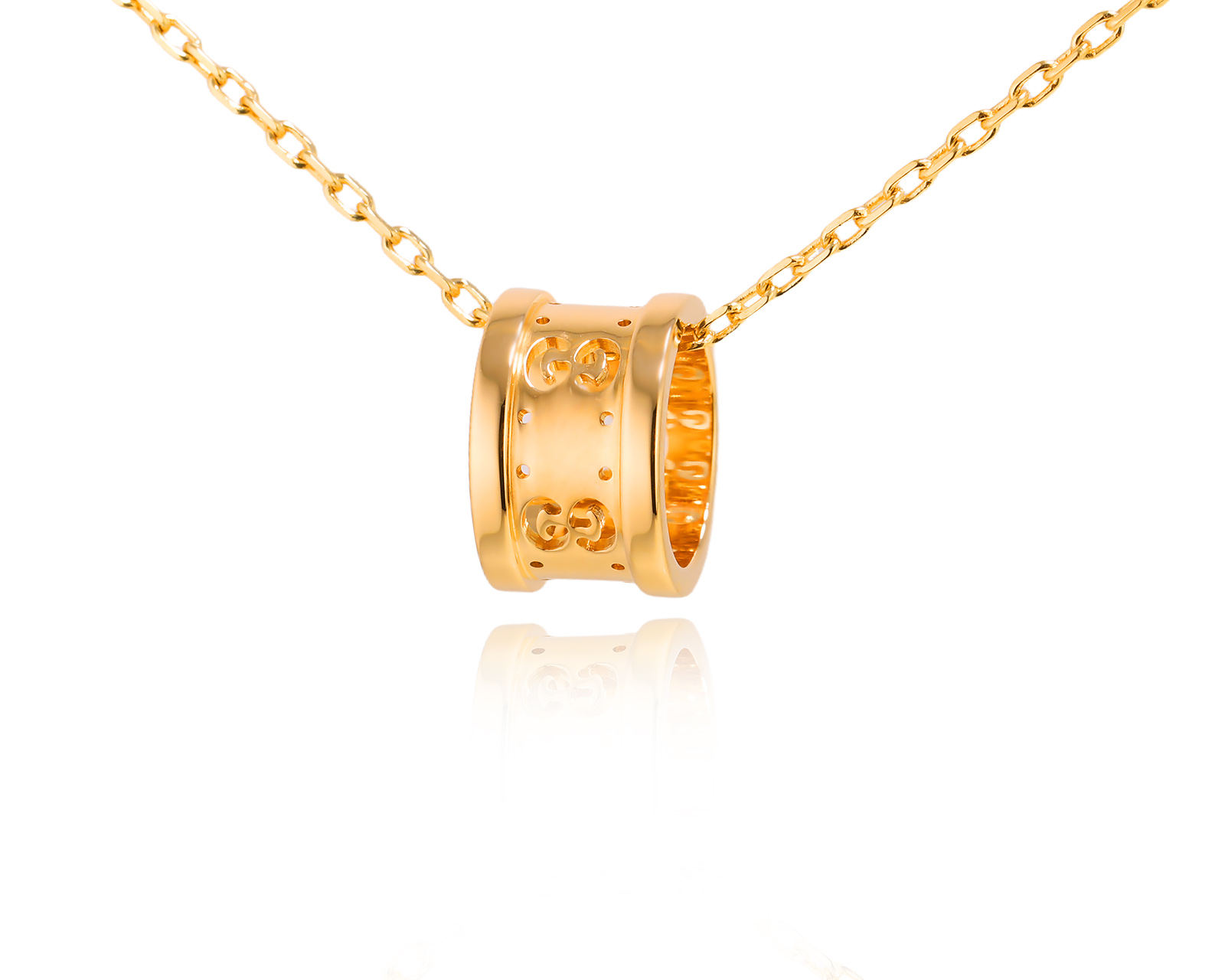 Оригинальное золотое колье Gucci Icon