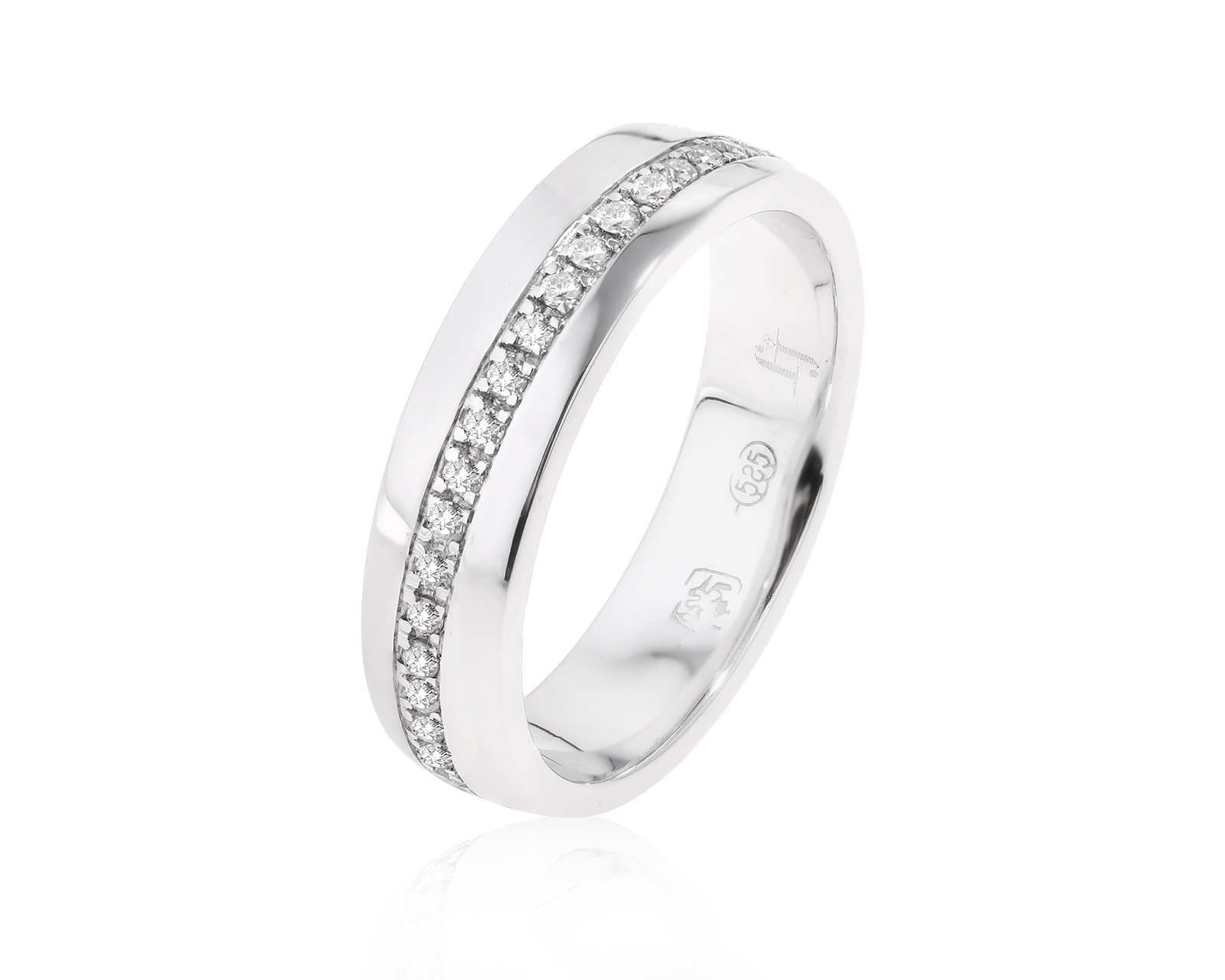 Золотое кольцо с бриллиантами 0.21ct