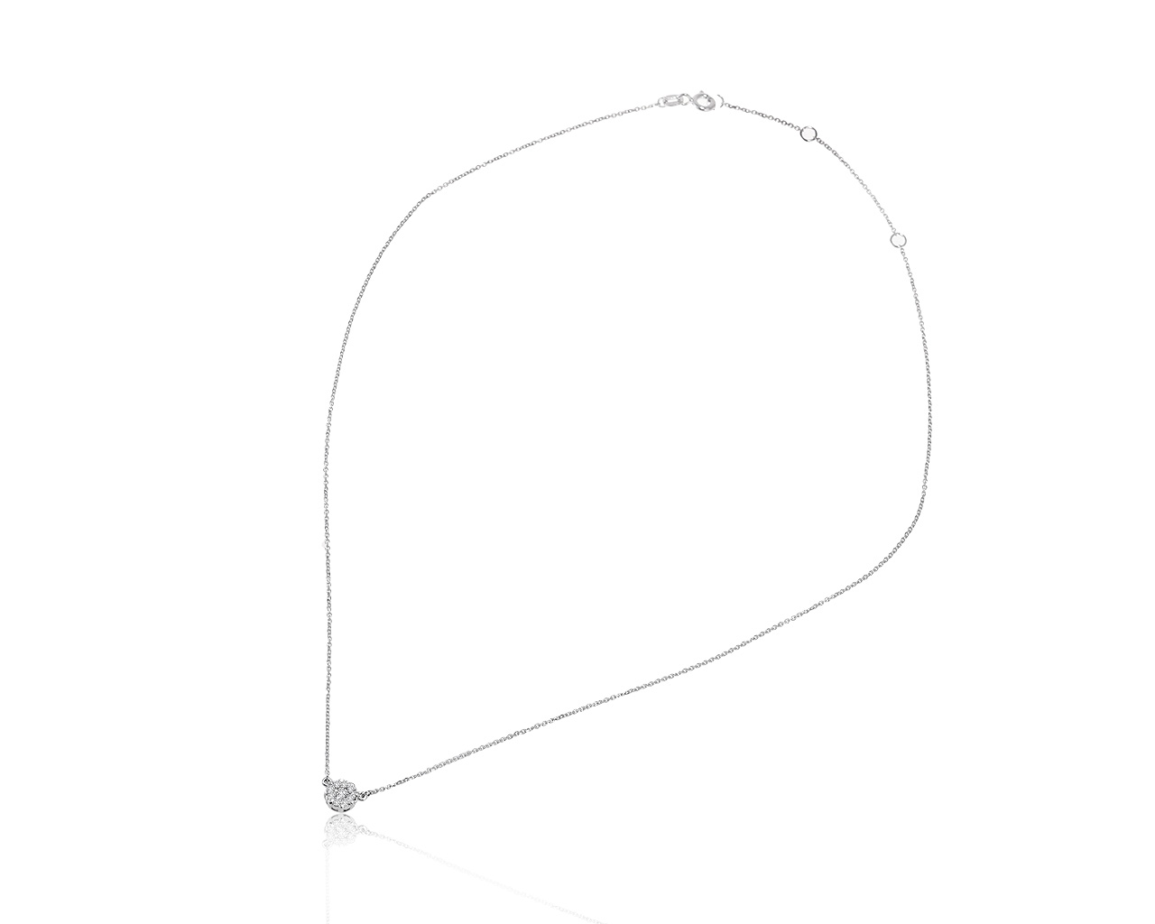 Оригинальный золотой кулон с бриллиантами 0.18ct ЭПЛ Якутские бриллианты