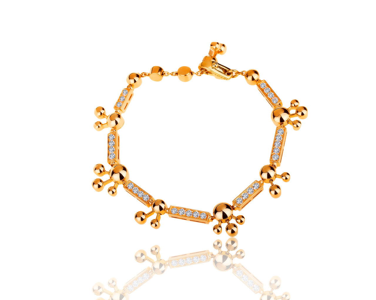 Оригинальный золотой браслет с бриллиантами 1.50ct Bvlgari 130219/9