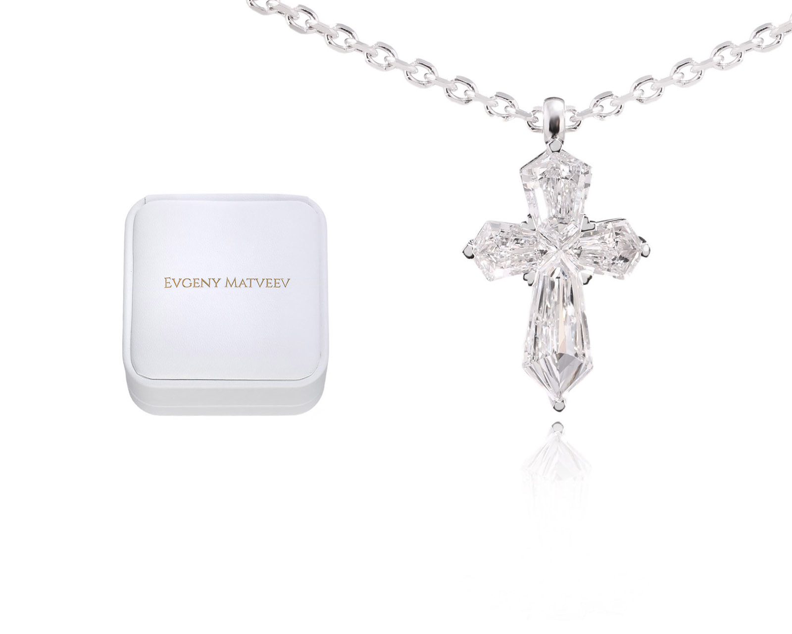 Золотое колье с бриллиантами 0.58ct Evgeny Matveev