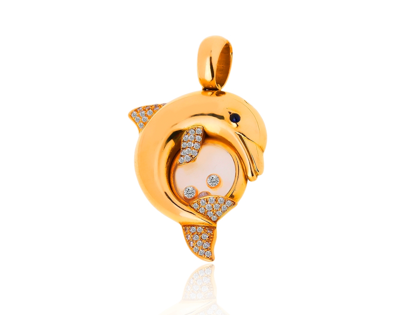 Золотая подвеска с бриллиантами 0.53ct Chopard 211218/8